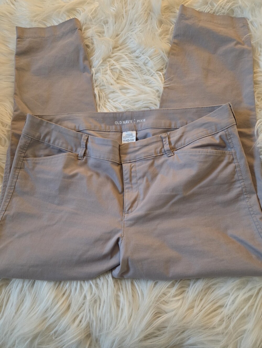 Old Navy Pixie Stretch Pants - Light Gray